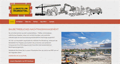 Desktop Screenshot of baustellen-organisation.de